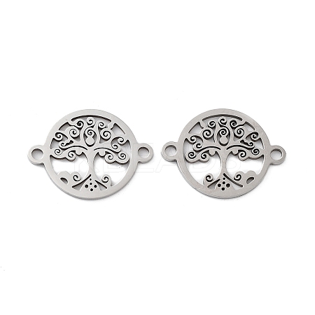 Tarnish Resistant 201 Stainless Steel Connector Charms STAS-A090-17P-1