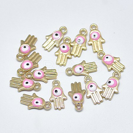 Light Gold Plated Alloy Charms ENAM-S117-28A-1