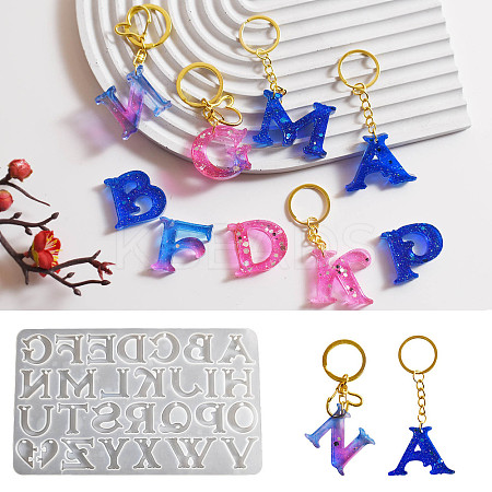 Letter A~Z & Heart DIY Silicone Pendant Molds LS-SIMO-G010-09-1