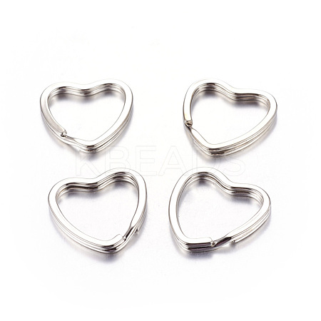Heart Iron Split Key Rings X-E564-2-1