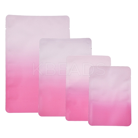 50Pcs 4 Style Two Tone Rectangle Plastic Zip Top Gift Bags OPP-FS0001-19A-1-1