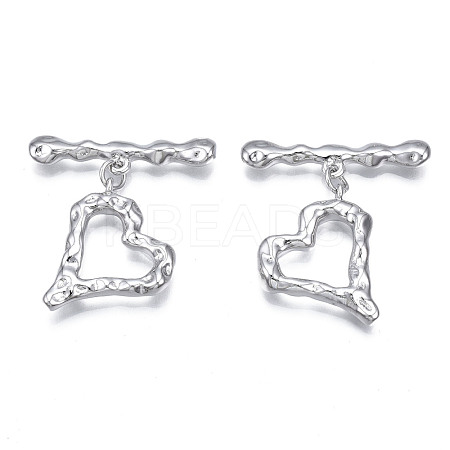 Brass Toggle Clasps KK-N233-142P-1