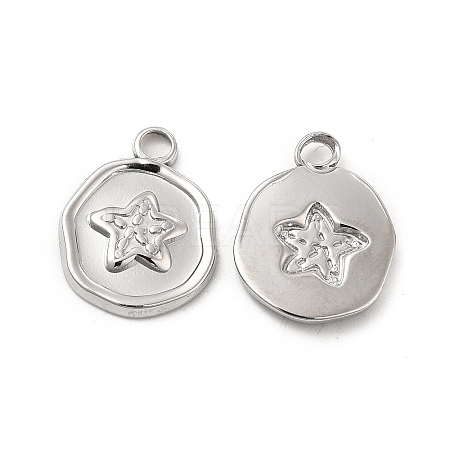 Non-Tarnish 304 Stainless Steel Pendants STAS-B032-36P-1