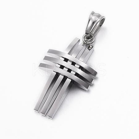 Tarnish Resistant 304 Stainless Steel Pendants STAS-H388-01P-1