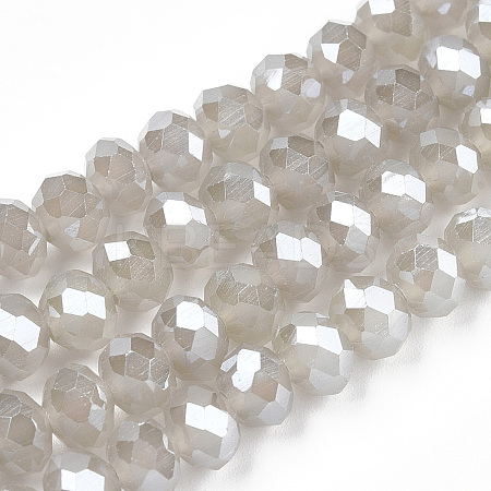 Electroplate Glass Beads Strands LS-EGLA-A034-J8mm-A15-1