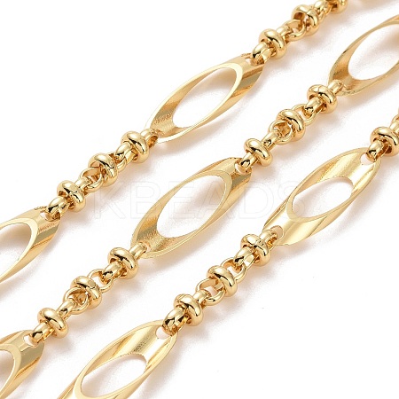 Brass Oval & Knot Link Chains CHC-K013-12G-1