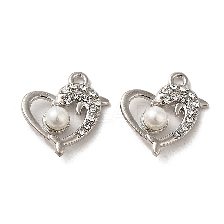 Alloy with Crystal Rhinestone Pendants FIND-B032-13P-01-1