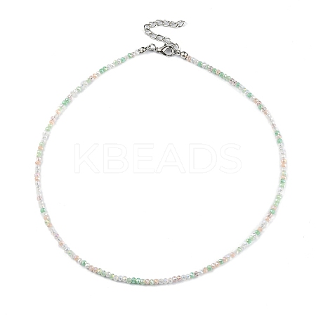 Bling Glass Beaded Necklace for Women NJEW-PH01492-05-1
