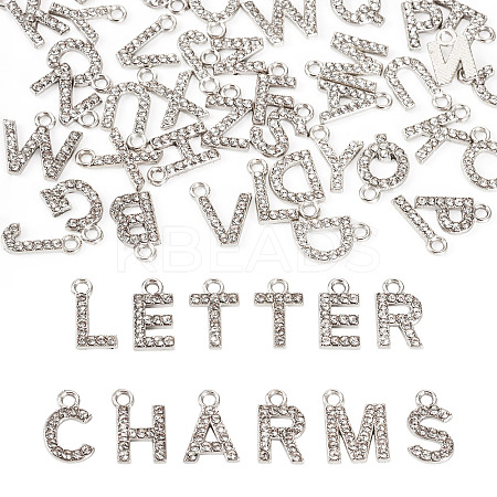 2 Sets Alloy Rhinestone Charms ENAM-TA0008-99P-1