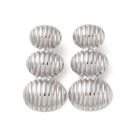 Non-Tarnish 304 Stainless Steel Stud Earrings for Women EJEW-L272-032P-03-1