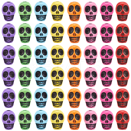 160Pcs Halloween Resin Beads FIND-SC0011-67-1