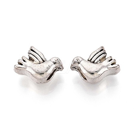 Tibetan Style Alloy Beads TIBEB-T004-03AS-1