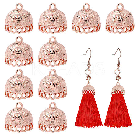 10Pcs Tibetan Style Alloy Pendant Bails FIND-CA0011-43RG-1