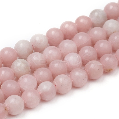 Natural Pink Opal Beads Strands G-G829-03-6mm-1