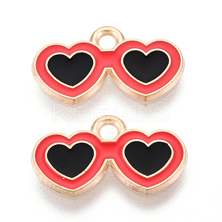 Beach Theme Alloy Enamel Pendants X-ENAM-T022-33N-1
