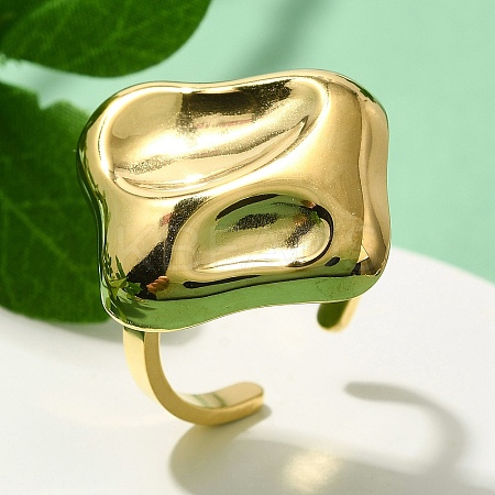 304 Stainless Steel Open Cuff for Women LS-RJEW-B109-02G-02-1