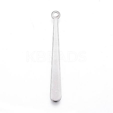 Tarnish Resistant 201 Stainless Steel Pendants STAS-P134-30-1