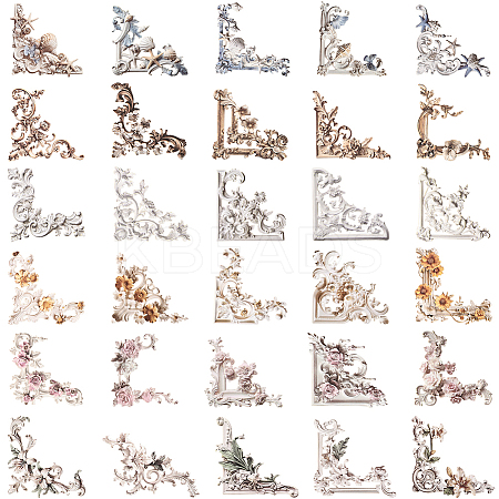 6 Sets 6 Colors Corncer Themes Paper Stickers DIY-SP0005-61-1