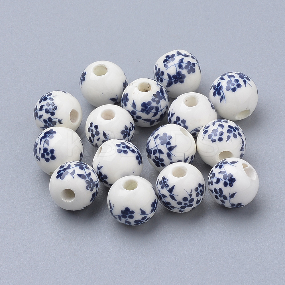 Wholesale Handmade Printed Porcelain Beads - KBeads.com