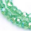 Electroplate Glass Beads Strands EGLA-D021-33-3