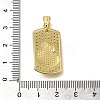 Brass Micro Pave Cubic Zirconia Pendants KK-Z086-25G-3