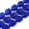 Transparent Frosted Glass Beads Strands LS-FGLA-S001-02E-1