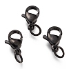 304 Stainless Steel Lobster Claw Clasps Ion Plating(IP) X-STAS-G240-01D-EB-1