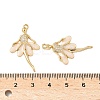 Brass Micro Pave Clear Cubic Zirconia Pendants KK-S531-25G-3