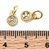 Brass Micro Pave Cubic Zirconia Pendants KK-Z147-01G-04-3