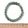 Natural Dyed & Heated Chalcedony Beaded Stretch Bracelets for Women Men BJEW-F483-04-5