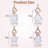 15Pcs Column Glass Empty Refillable Car Perfume Bottle AJEW-YW0001-57-3