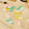 12Pcs 6 Styles Plastic Eyeliner Splitter Assistant MRMJ-LP0002-83-1