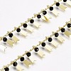 3.28 Feet Handmade Glass Beaded Chains X-CHC-I029-06B-2