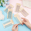 1 Set Wooden Ruler Per Inch/Millimeter DIY-BC0006-81-3