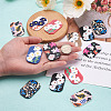 Biyun 16Pcs 8 Style Resin Pendants FIND-BY0001-08-12