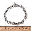 Tarnish Resistant 304 Stainless Steel Cable Chain Bracelets LS-BJEW-G618-04P-3