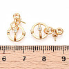 Brass Micro Pave Cubic Zirconia Peg Bails Pendants KK-U056-56G-3
