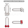 24Pcs 2 Colors 304 Stainless Steel Pendants STAS-UN0021-24P-2