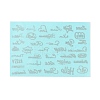 Brass Self-Adhesive Picture Stickers LS-DIY-C059-01C-4