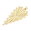 Brass Micro Pave Cubic Zirconia Big Pendants KK-C162-063G-01-2