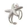 Brass Cuff Rings for Women RJEW-Q008-02P-3