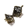Tibetan Style Hollow Out Brass Pendants KK-G481-06AB-2