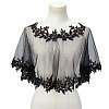 Detachable Polyester Bridal Lace Shawls AJEW-WH0696-058A-1
