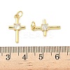 Brass Micro Pave Cubic Zirconia Pendants KK-Z120-54G-04-3