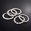 Shell Pearl Stretch Bracelets Sets BJEW-JB04108-2