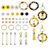 DIY Sunflower Iron Beadable Bar Keychain Making Kits DIY-TA0010-21-3