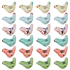 28Pcs 7 Colors Handmade Porcelain Beads PORC-GO0001-02-1