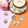 10Pcs 10 Styles Light Gold Tone Alloy Enamel Pendants ENAM-FS0003-82-8