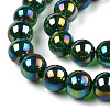 Electroplate Transparent Glass Beads Strands GLAA-T032-T4mm-AB22-3