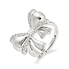 Brass Micro Pave Cubic Zirconia Adjustable Rings RJEW-E091-02P-1